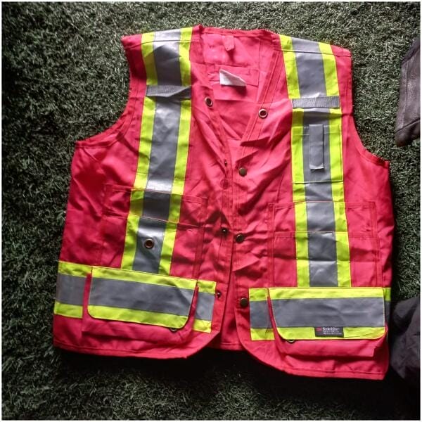 pink vest